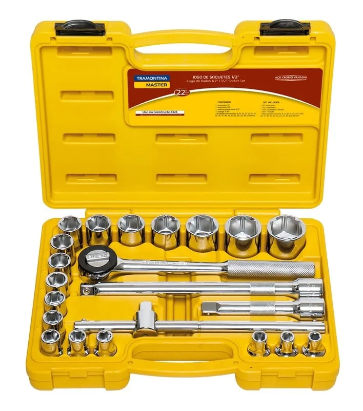 Maleta Com Soquetes e Acessórios Tramontina