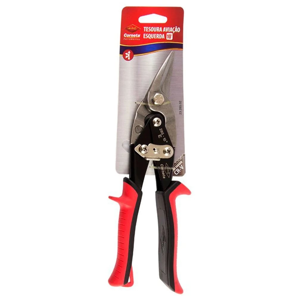 Tesoura Chapa Aviação Esquerda Corneta