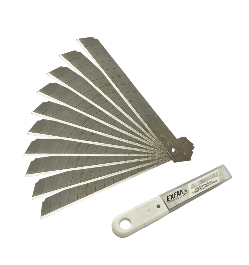 Lâmina Estilete Professional Carbon Blade Exfak