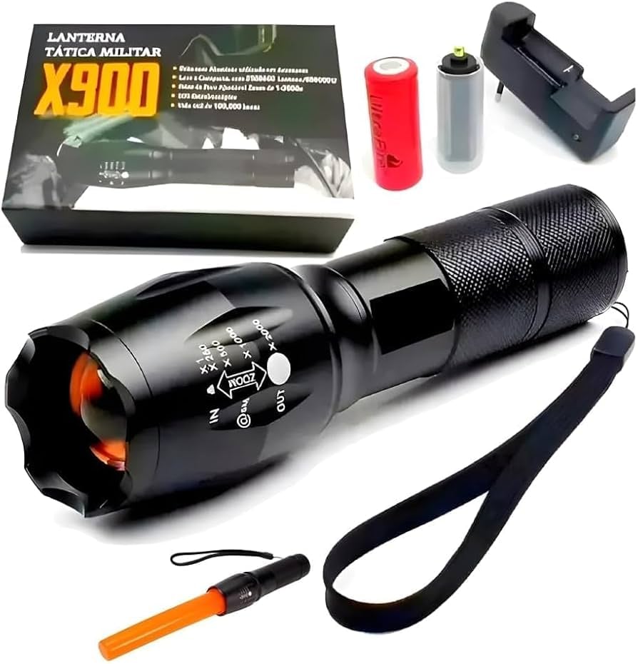 Lanterna Tática Recarregável X900