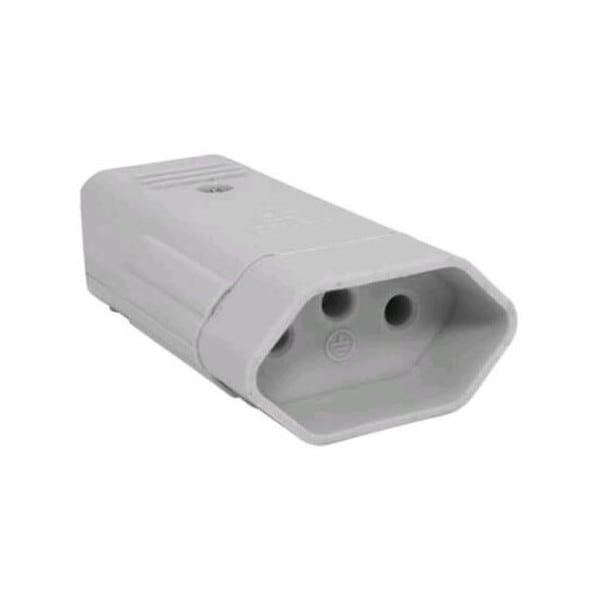 Plug Tomada Pino Fêmea 2p T20 Amper Perlex