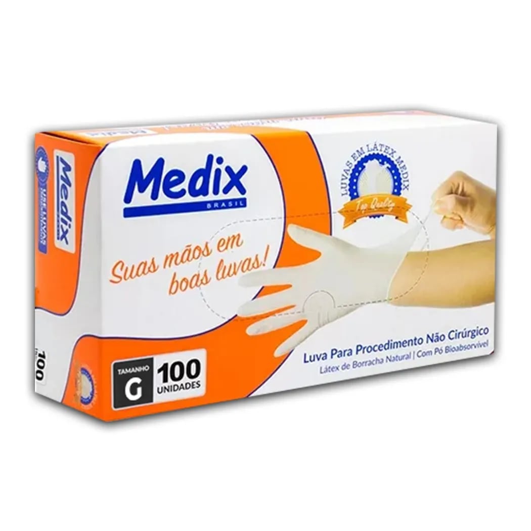 Luva Latex Com Po Tamanho G Medix