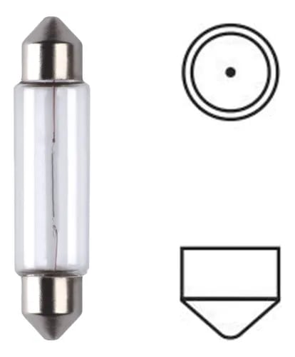Lâmpada Torpedo 6418 12 Volts 5 Watts 35mm Gauss