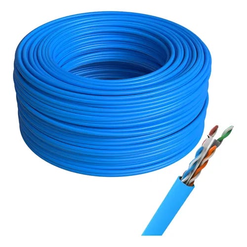 Fio Cabo Rede Flex Cat6 Utp Azul Metro