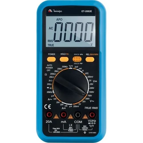Multímetro Digital Cc Ca Et 2082e Minipa
