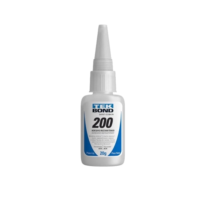 Adesivo Instantâneo 200 20g – Tekbond | Cola De Alta Performance E Secagem Rápida Adesivo Instantâneo 200 20g – Tekbond | Cola De Alta Performance E Secagem Rápida