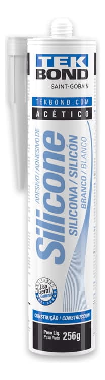 Silicone Acético Branco 256g - Tekbond