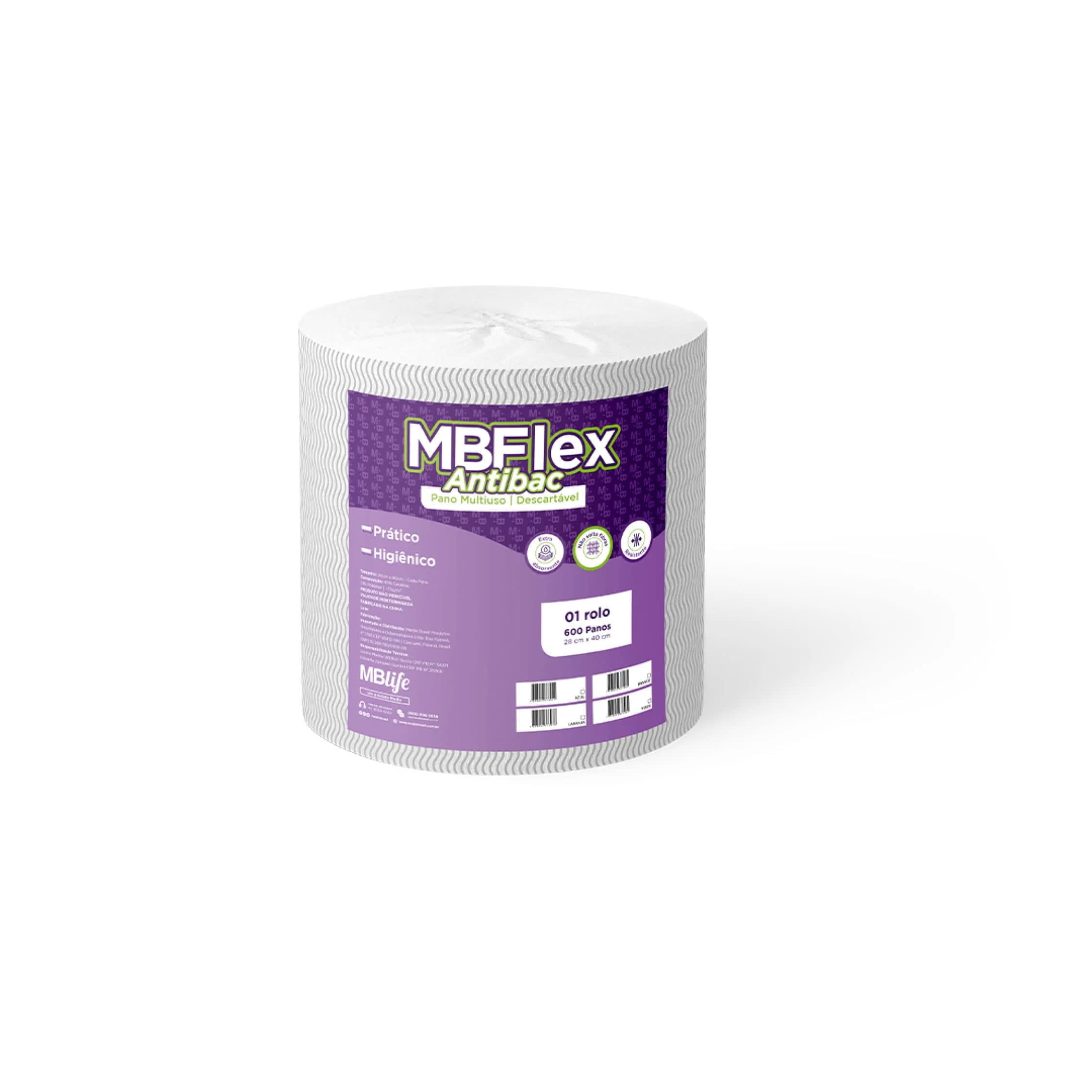 Rolo De Pano Antibacteriano Branco Com 600 Unidades – Medix | Limpeza Profunda Com Ação Sanitizante Rolo De Pano Antibacteriano Branco Com 600 Unidades – Medix | Limpeza Profunda Com Ação Sanitizante