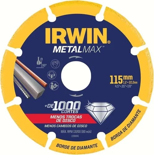 Disco Diamante Corte Metalma X Ag 4.5x7/8