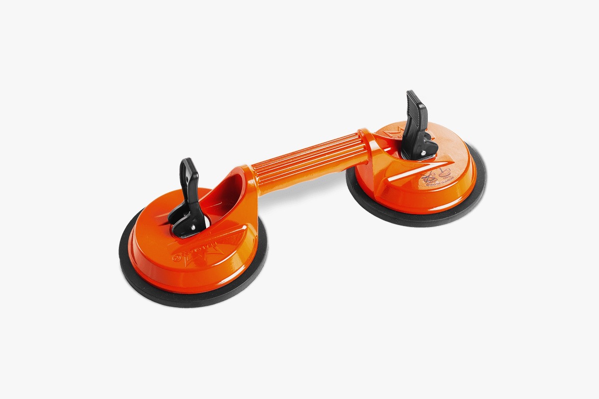 Ventosa Dupla Articulada Metal Dvk 338 - Capacidade de Carga 80kg