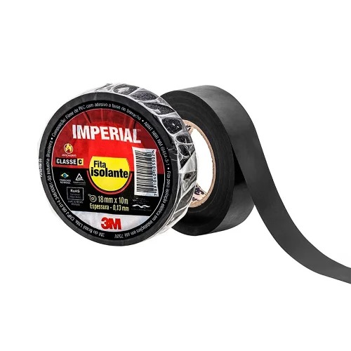 Fita Isolante Imperial 3m 18mm X 10m - Alta Resistência