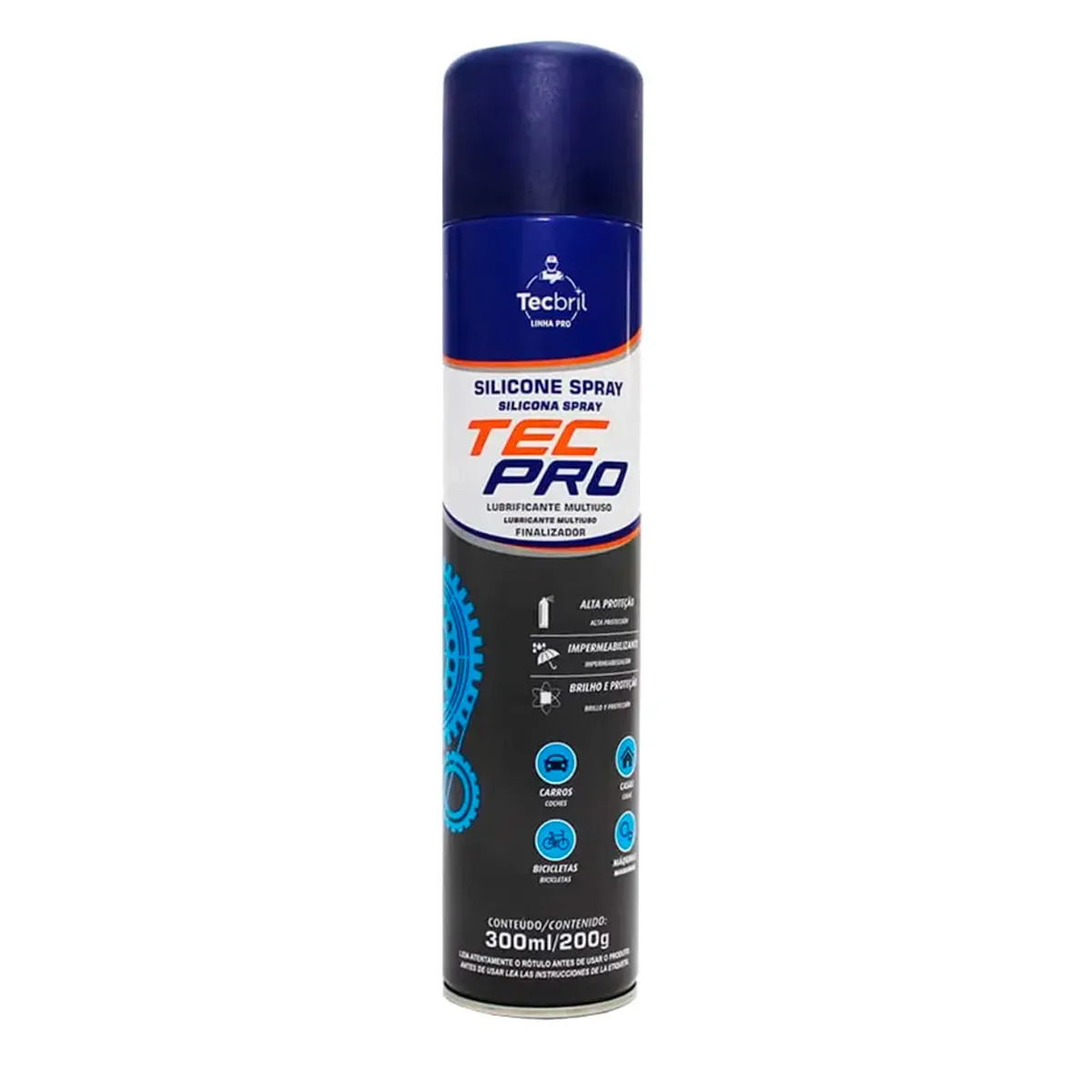 Silicone Spray Tecbril Lavanda 300ml/200g