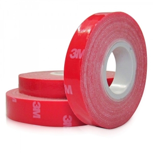 Fita Dupla Face 19mm Line Vermelho 20mts Vhb